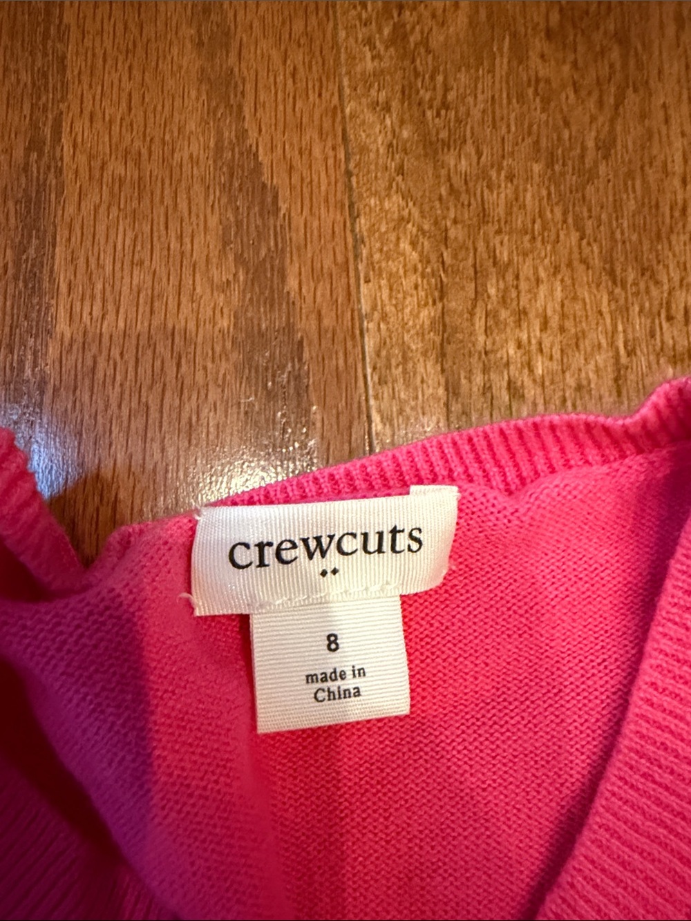 Crewcuts Pink Cardigan with Blue-White Striped Dress - Picture 7 of 8